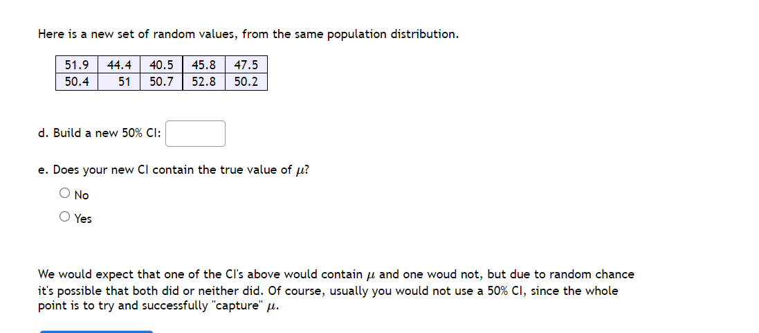 these Cl's would you expect to successfully "capture" the true value of