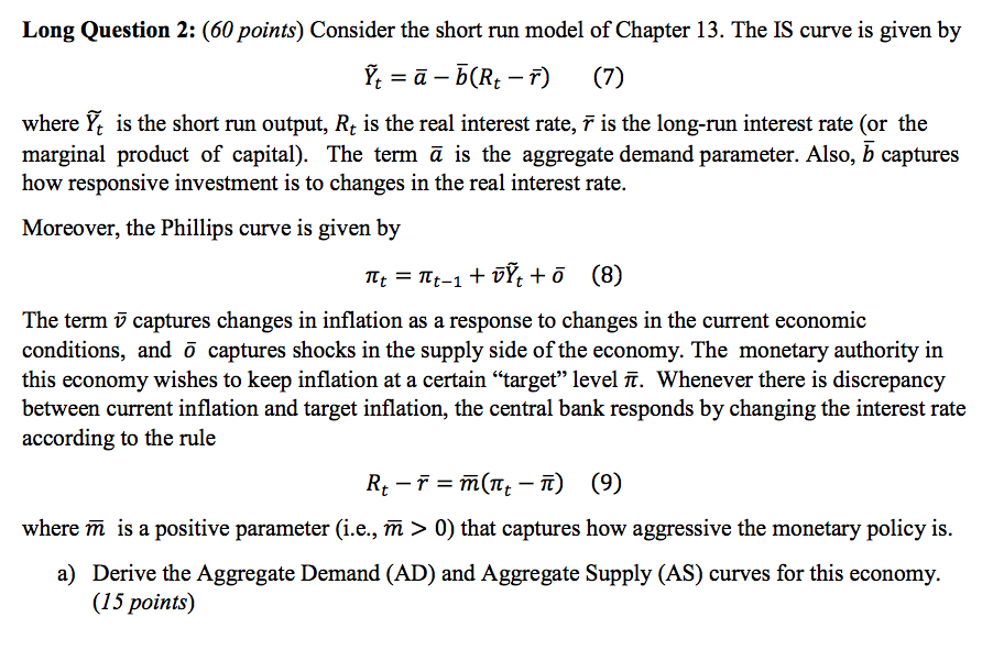 1F) (7) where 17: is the short run output, Rt is the