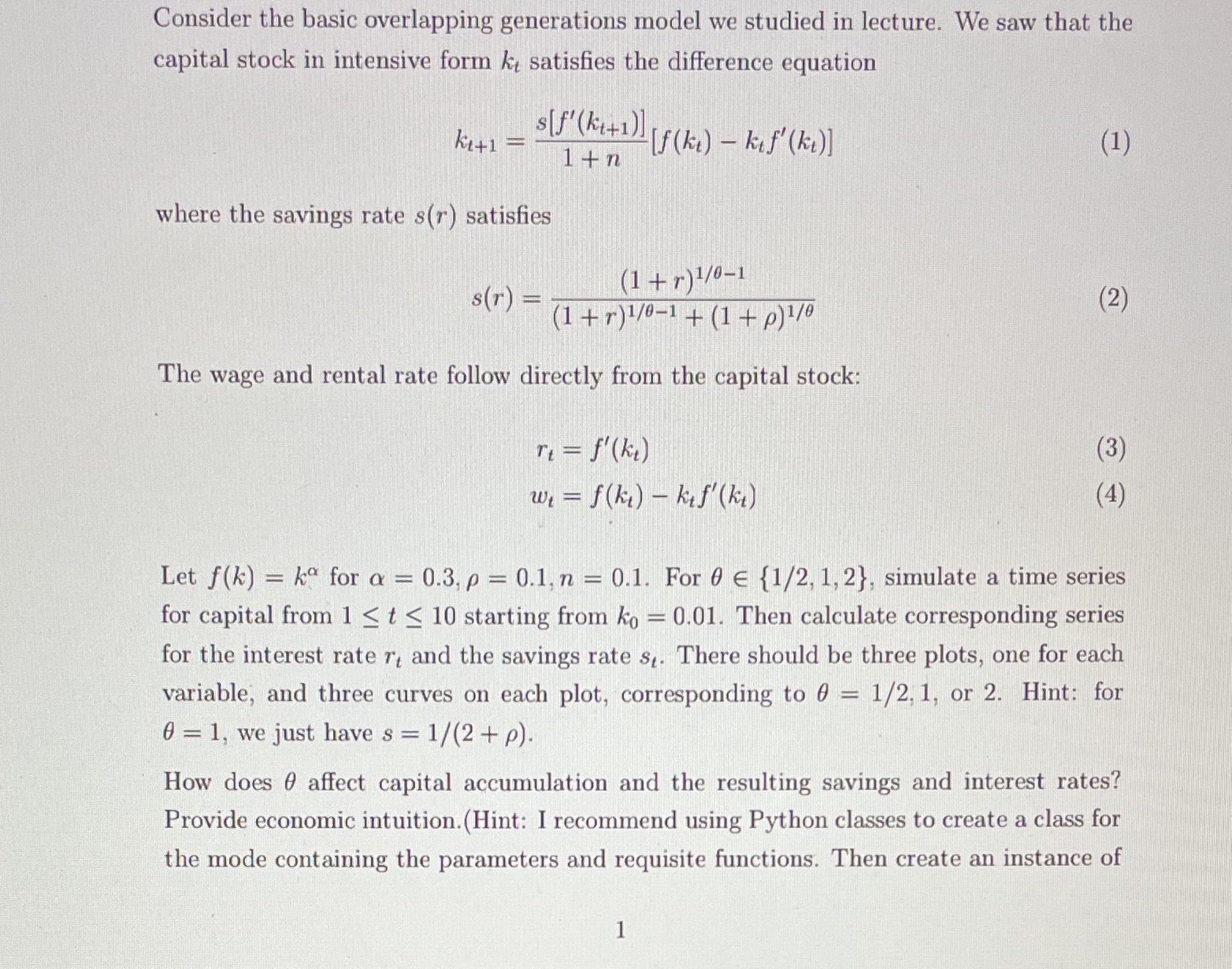 Then create an instance of the class for each value of