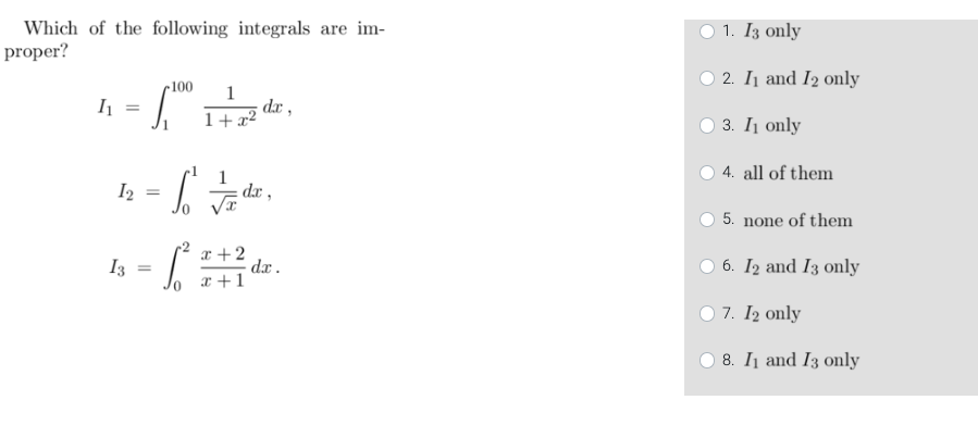  please indicate with option is correct in each problem with a