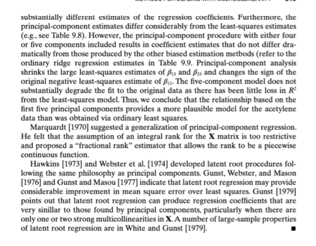 regression in comparison with standard ordinary least squares. Highlight what relationships can