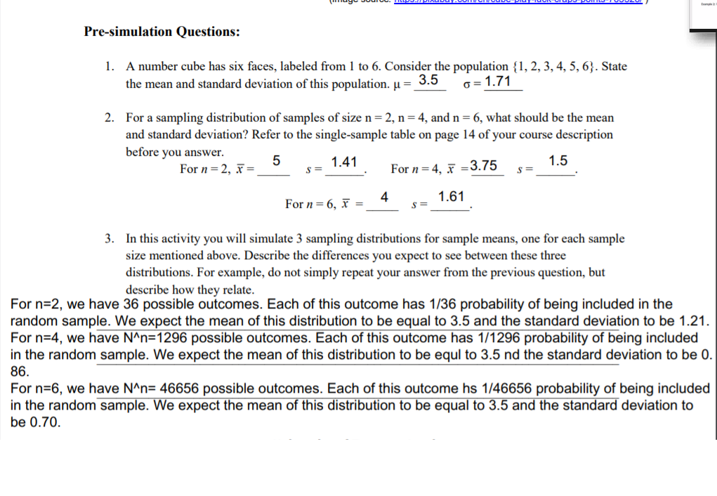 This is Statistics course and I need help with answering questions.