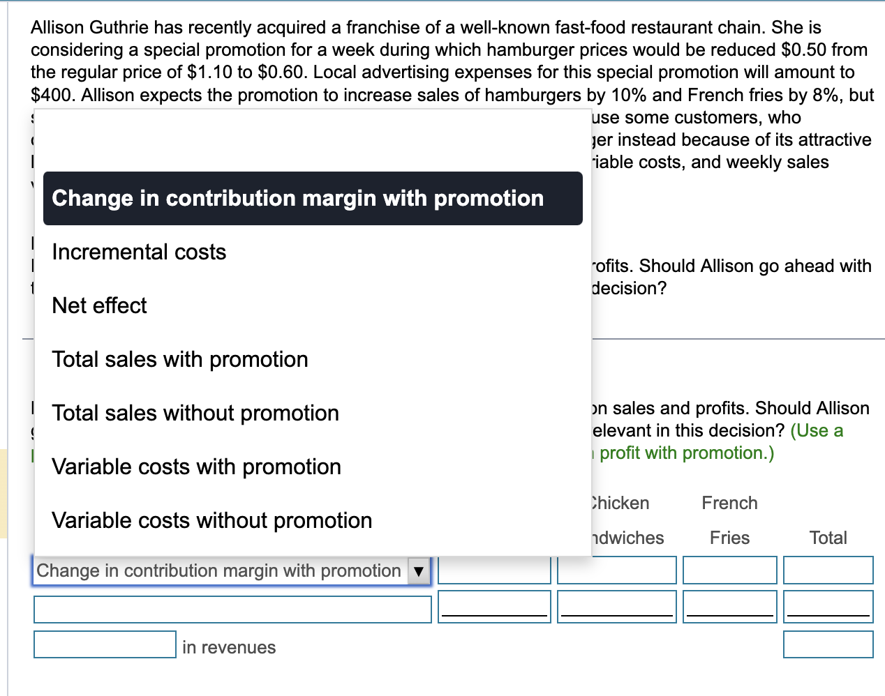 $ 24 (b) Suppose the company currently sells Variable costs 11 6