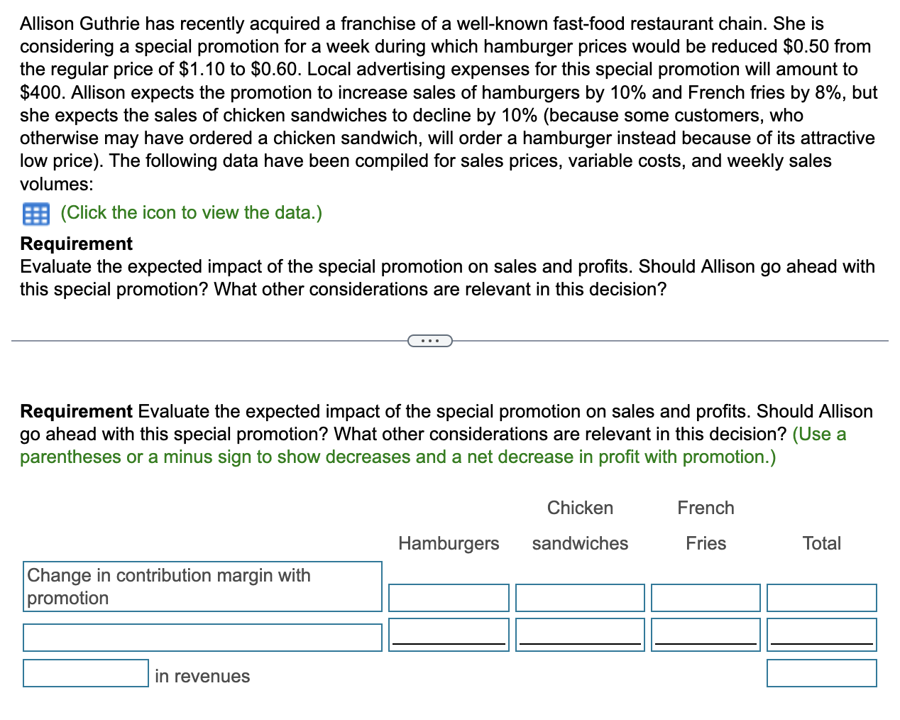 VC = Variable costs) Total Alligators Dolphins Total units to X X