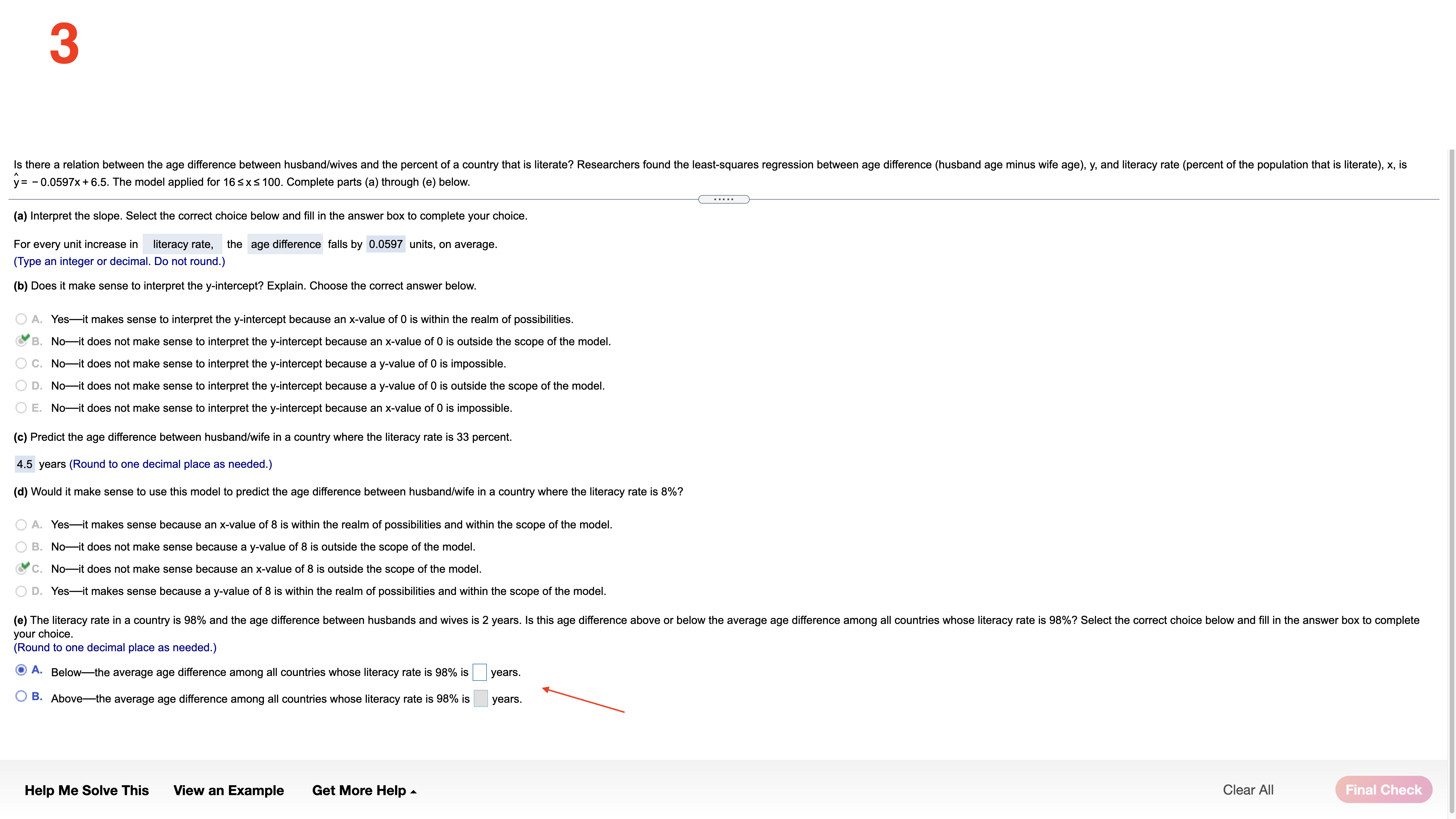 Q 0 (Round to three decimal planes as needed.) Help Me Solve