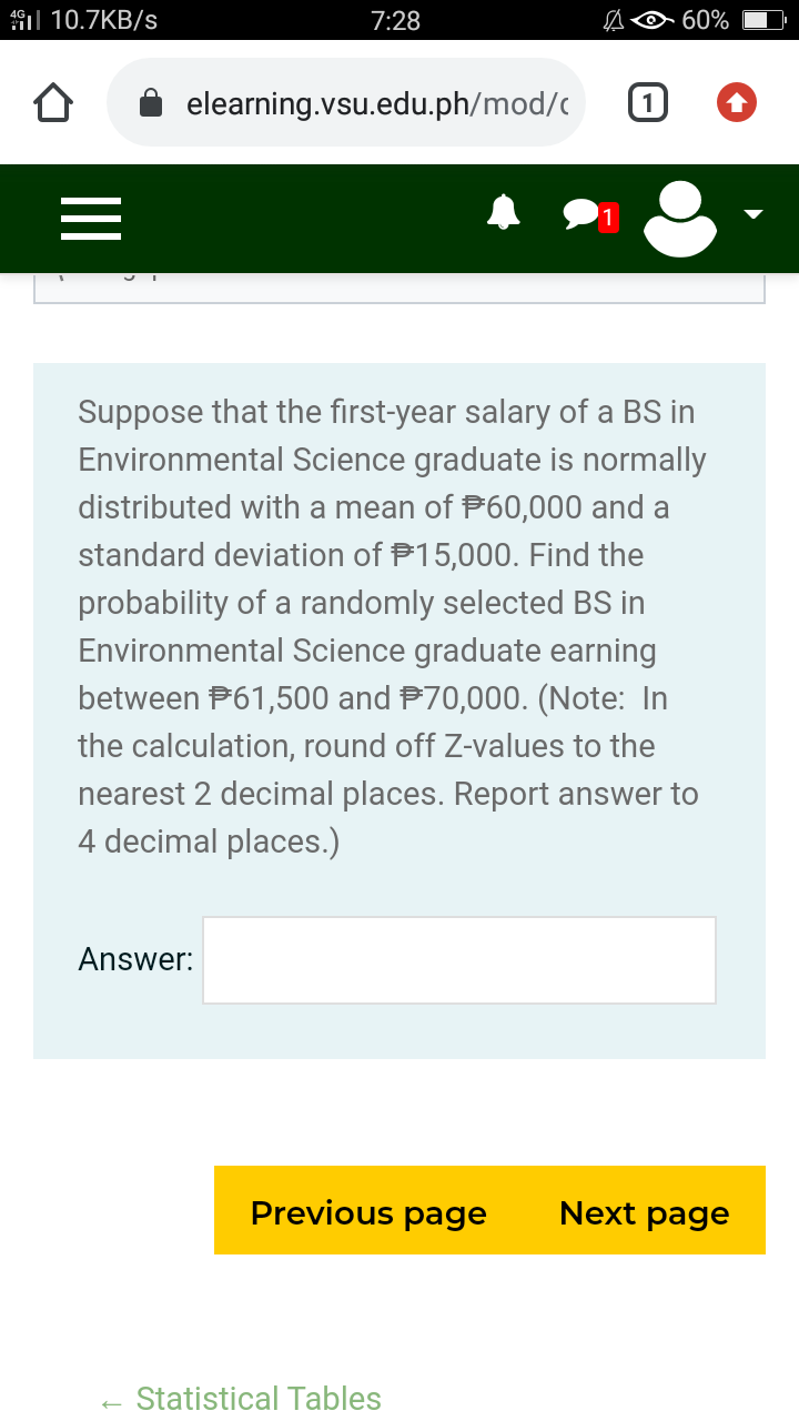 error committed when the null hypothesis is rejected when it is false.