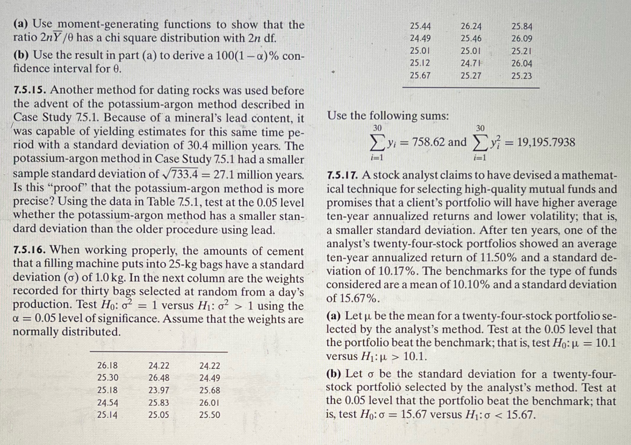 case sigma squared (a) Use moment-generating functions to show that the 25.44