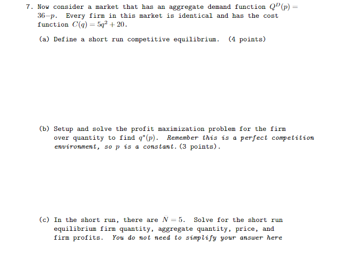 Minimization . Profit Maximization over Quantity . Long Run Cost Minimization .