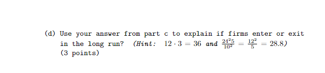 Profit Maximization over Inputs . Utility Maximization (a) Write the 5 problem