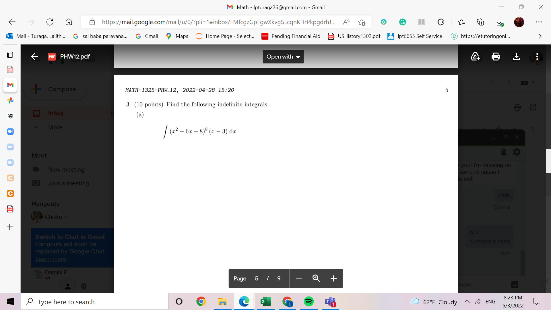 M Math - Ipturaga26@gmail.com - Gmail X @ https://mail.google.com/mail/u/0/?pli=1#inbox/FMfcgzGpFgwXkvgSLcqnKHrPkpgdrhJ... A G