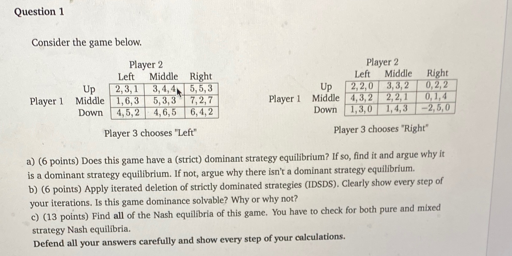 Middle Right Left Middle Right Up 2, 3, 1 3, 4,4 5,