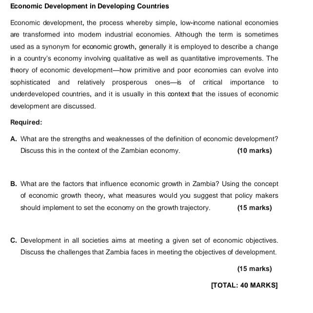 the process whereby simple, low-income national economies are transformed into modern industrial