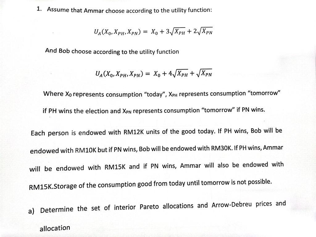 XPH, XPN) = XO + 3\\XPH + 2\\XPN And Bob choose according