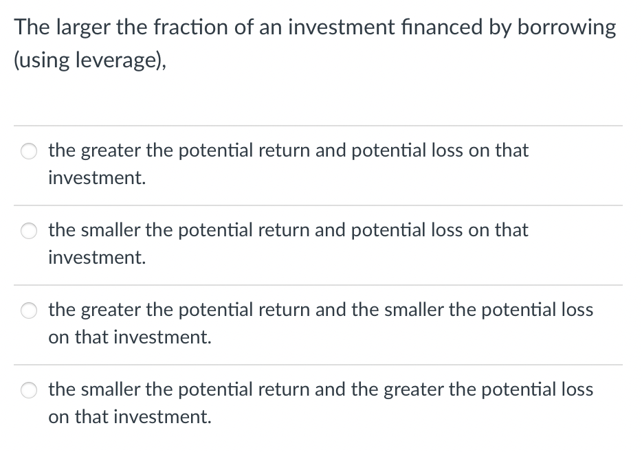 Refer to the table above. Consider the hypothetical information in the table