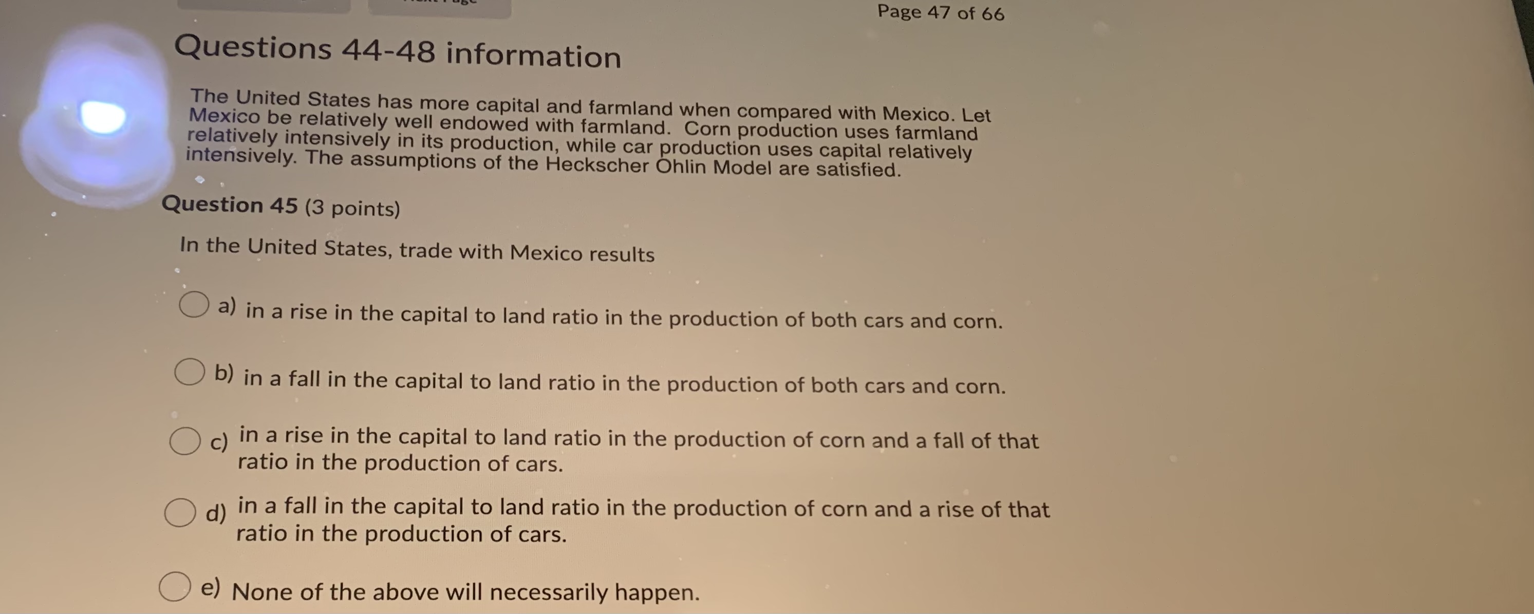 has more capital and farmland when compared with Mexico. Let Mexico be