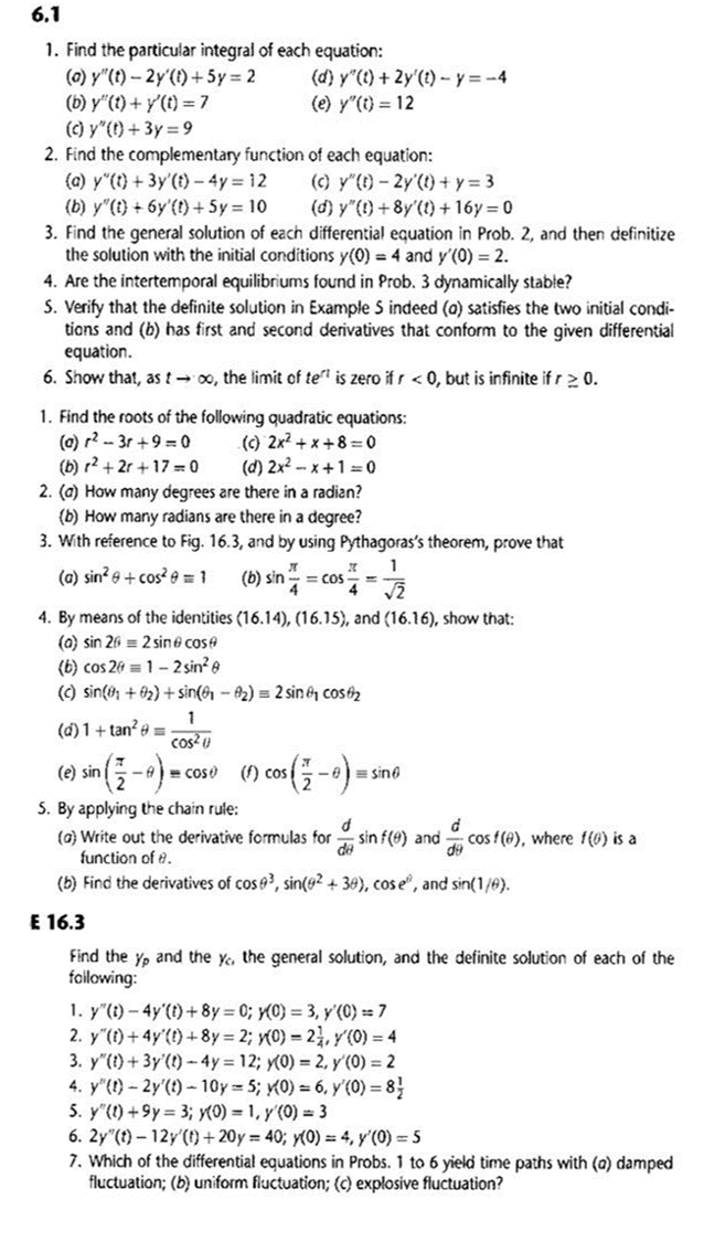 Please explain how to solve the following questions and reference any