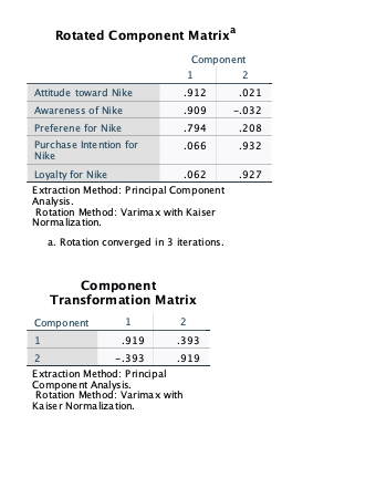the factors extractedb) examine the model fit Descriptive Statistics Mean Std. Deviation