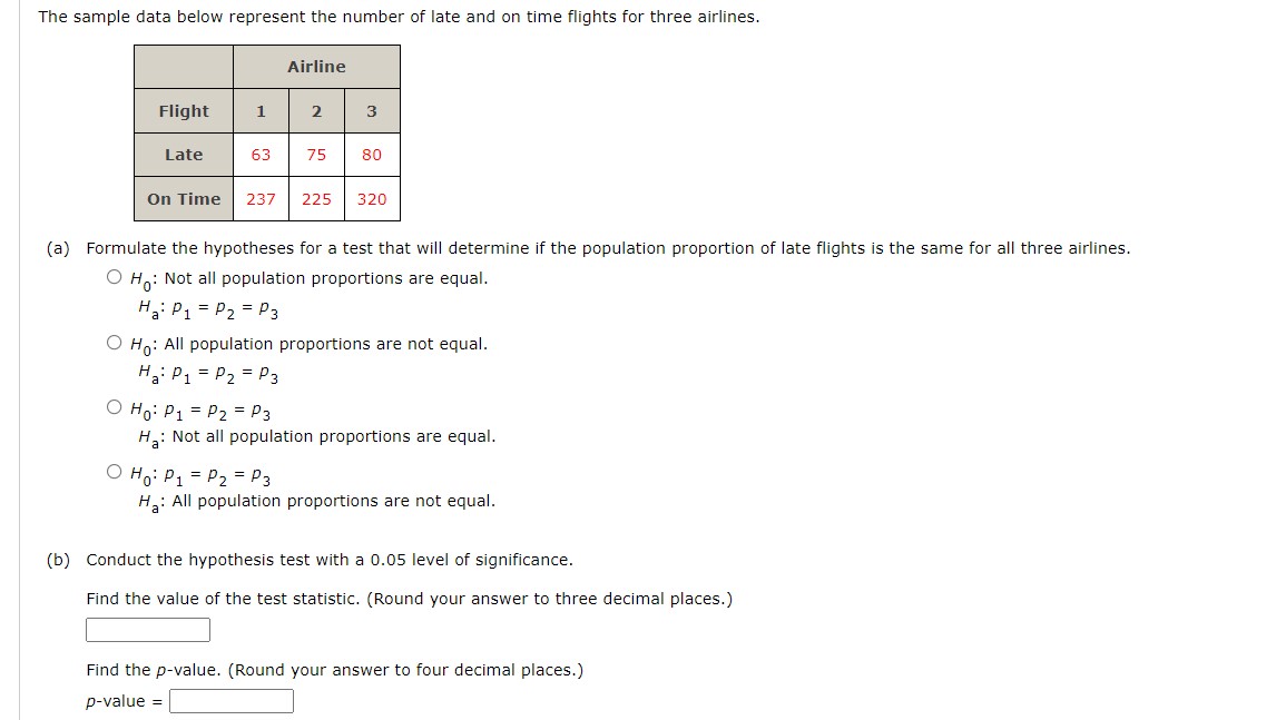 purchased is not independent of the type of flight. Ha: The type