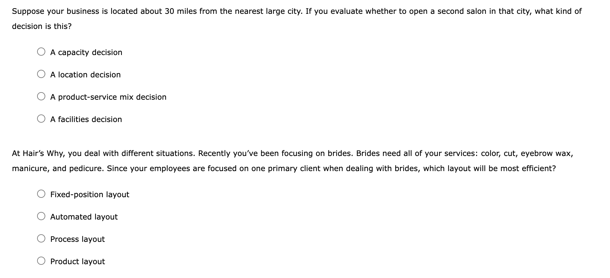 - to complete the sentences. service delivery lectronic components and assembles them