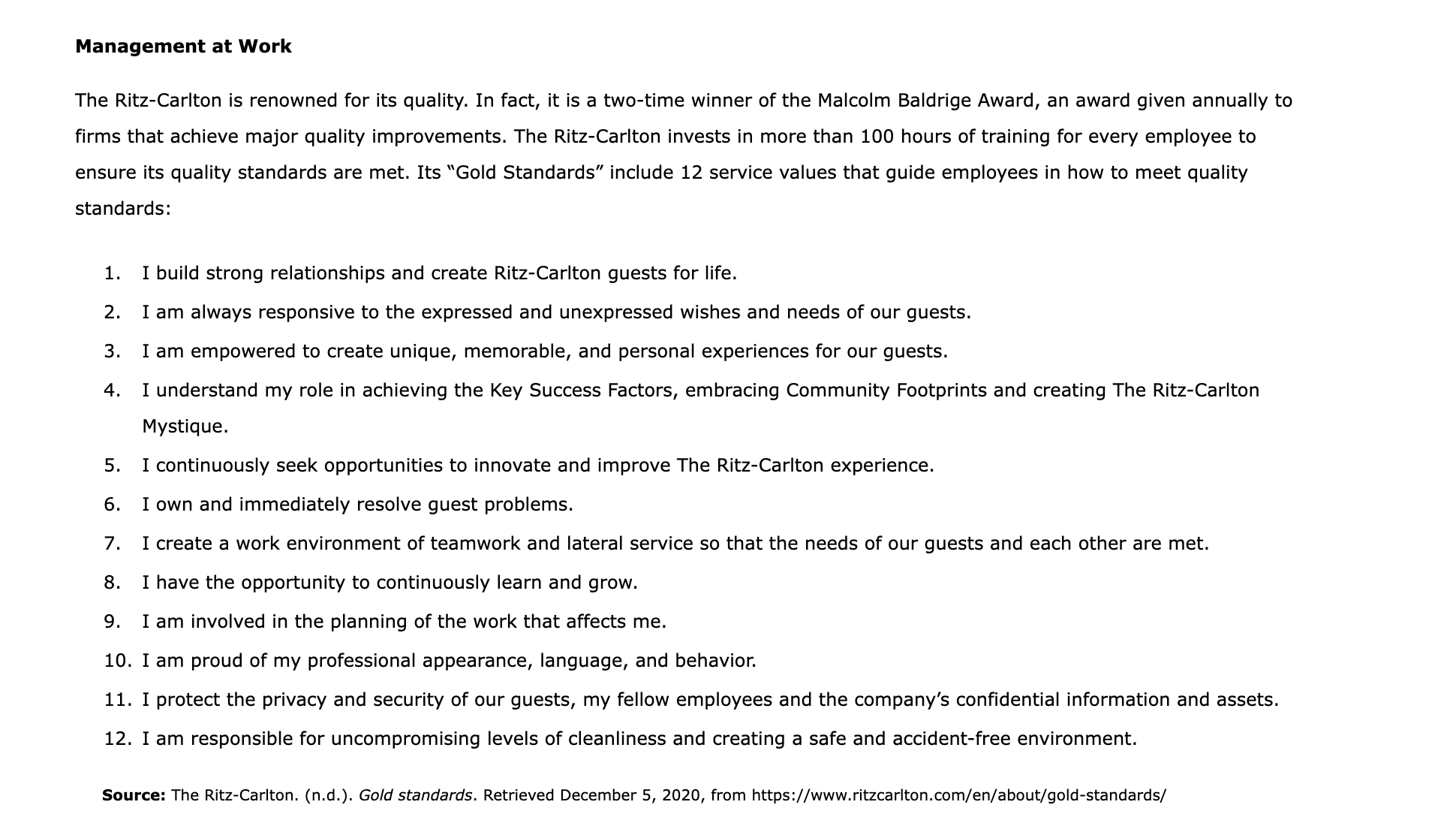 Systems Use your understanding of operations management to complete the following sentences.