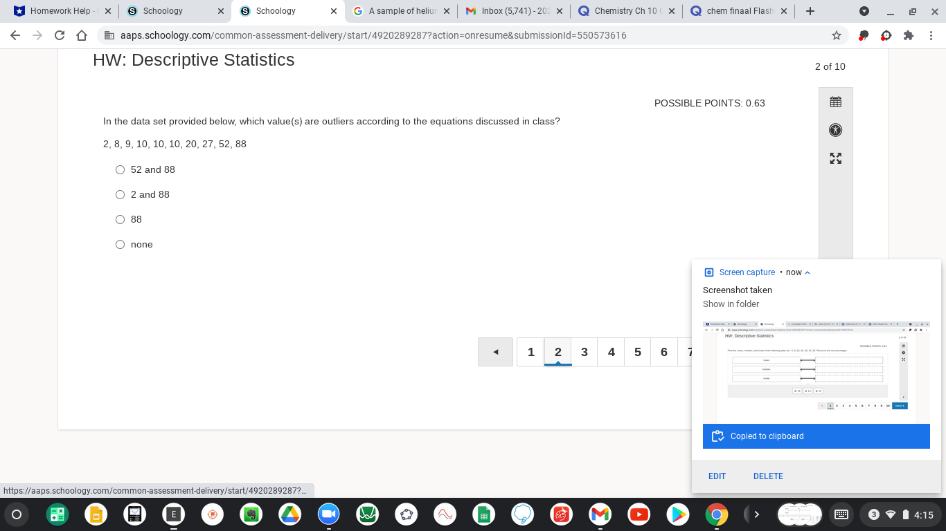 Chemistry Il: Sectic x Q Chemistry Ch 10 ( x Q chem