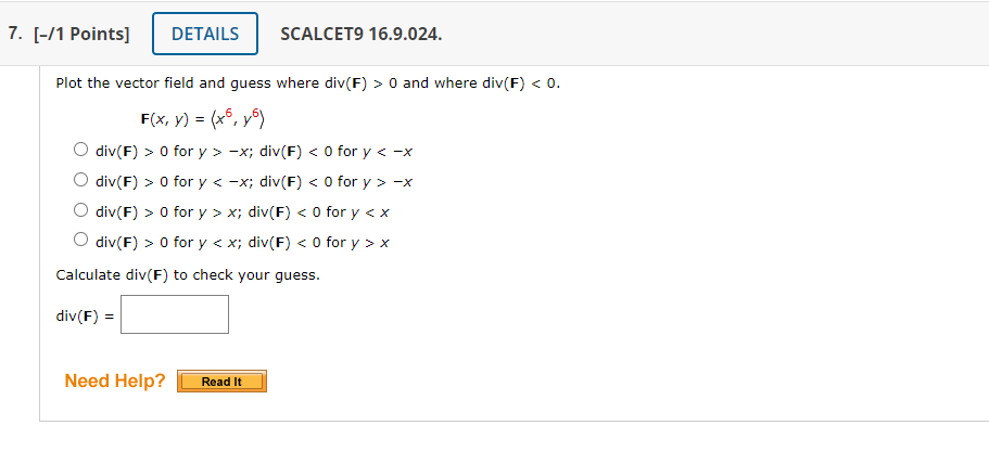 = 9, y = 2, and z = 1 Need Help? Read