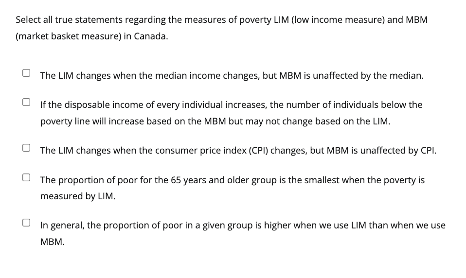 changes when the median income changes, but MBM is unaffected by the