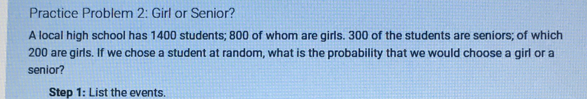 1400 students; 800 of whom are girls. 300 of the students are