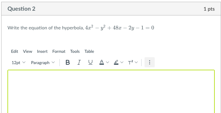 has vertices at (-4,0) and (4,0) and the conjugate axis of length
