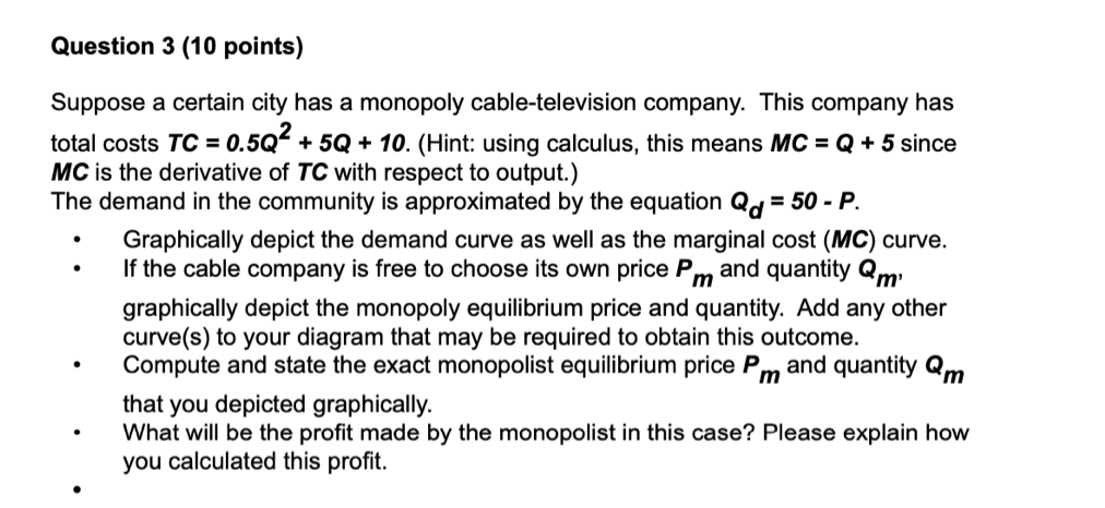 graph this? I know we use the TC equation but I am