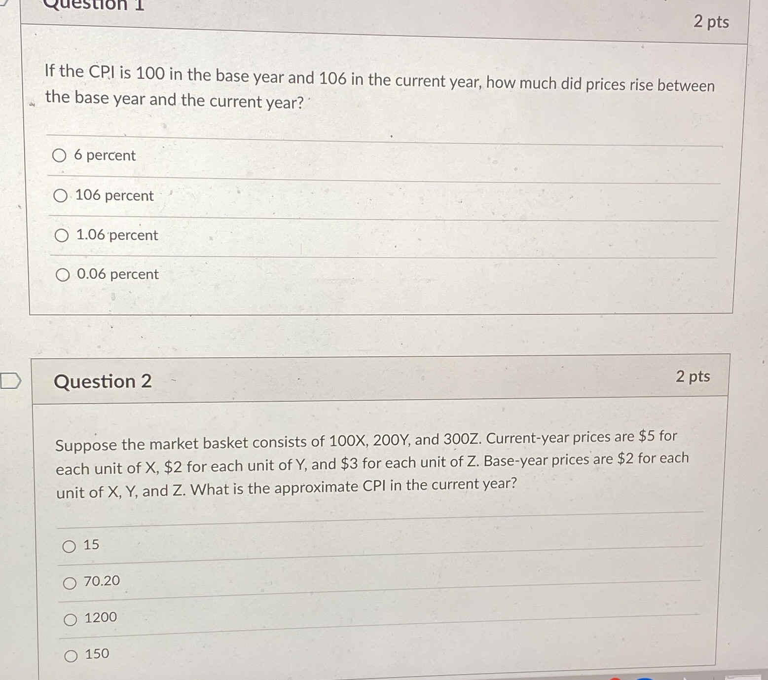  Please help with both questions. Thank you. question 1 2 pts