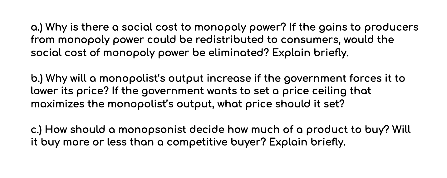 Answer the question(s) below: 0.) Why is there a social cost