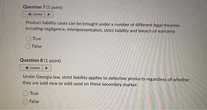 brought under a number of different legal theories including negligence, misrepresentation, strict