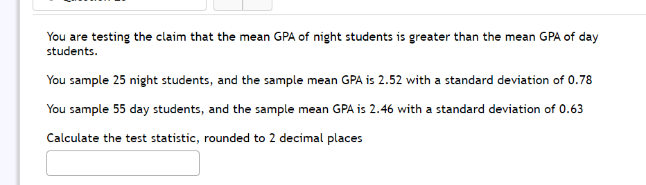 You sample 200 women, and 10% own cats. Find the test statistic,