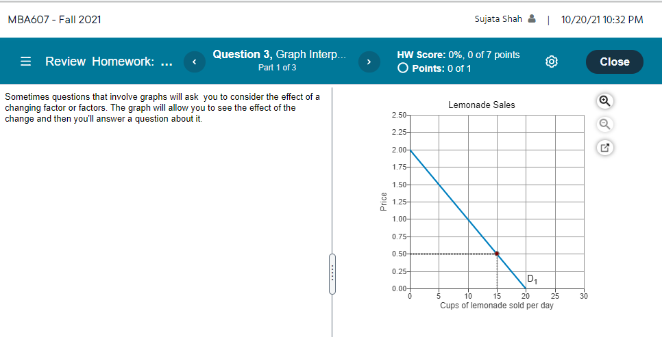 C. 12 O D. 15MBA607 - Fall 2021 Sujata Shah & |