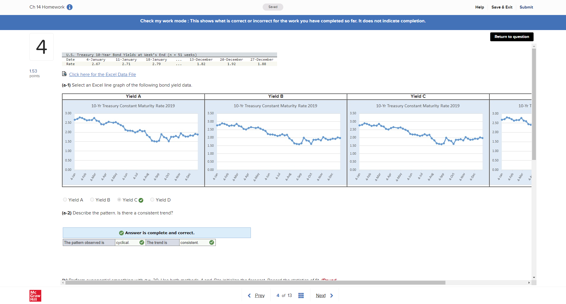 the work you have completed so far. It does not indicate completion.
