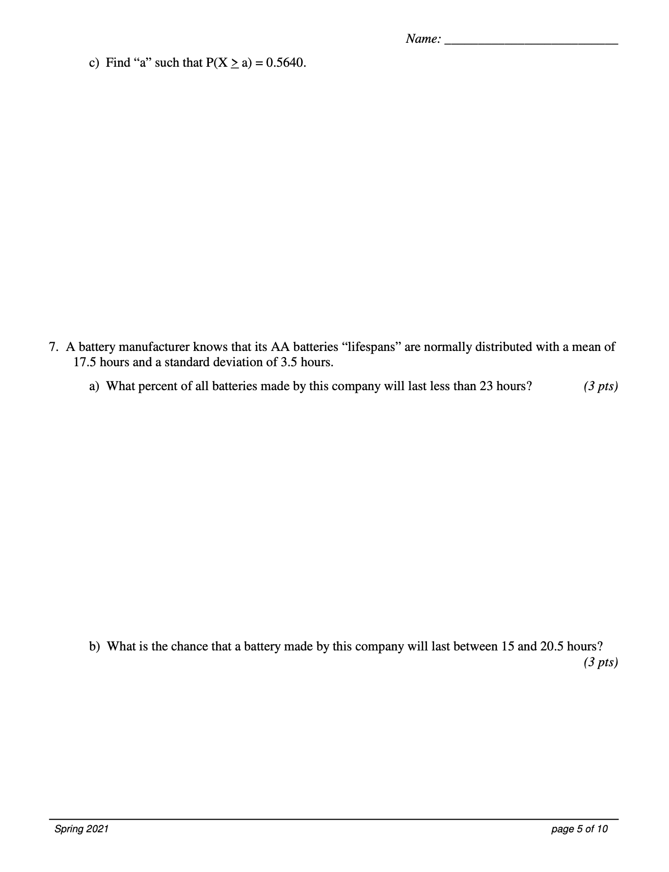 circle the choice which represents the best answer. If you have any