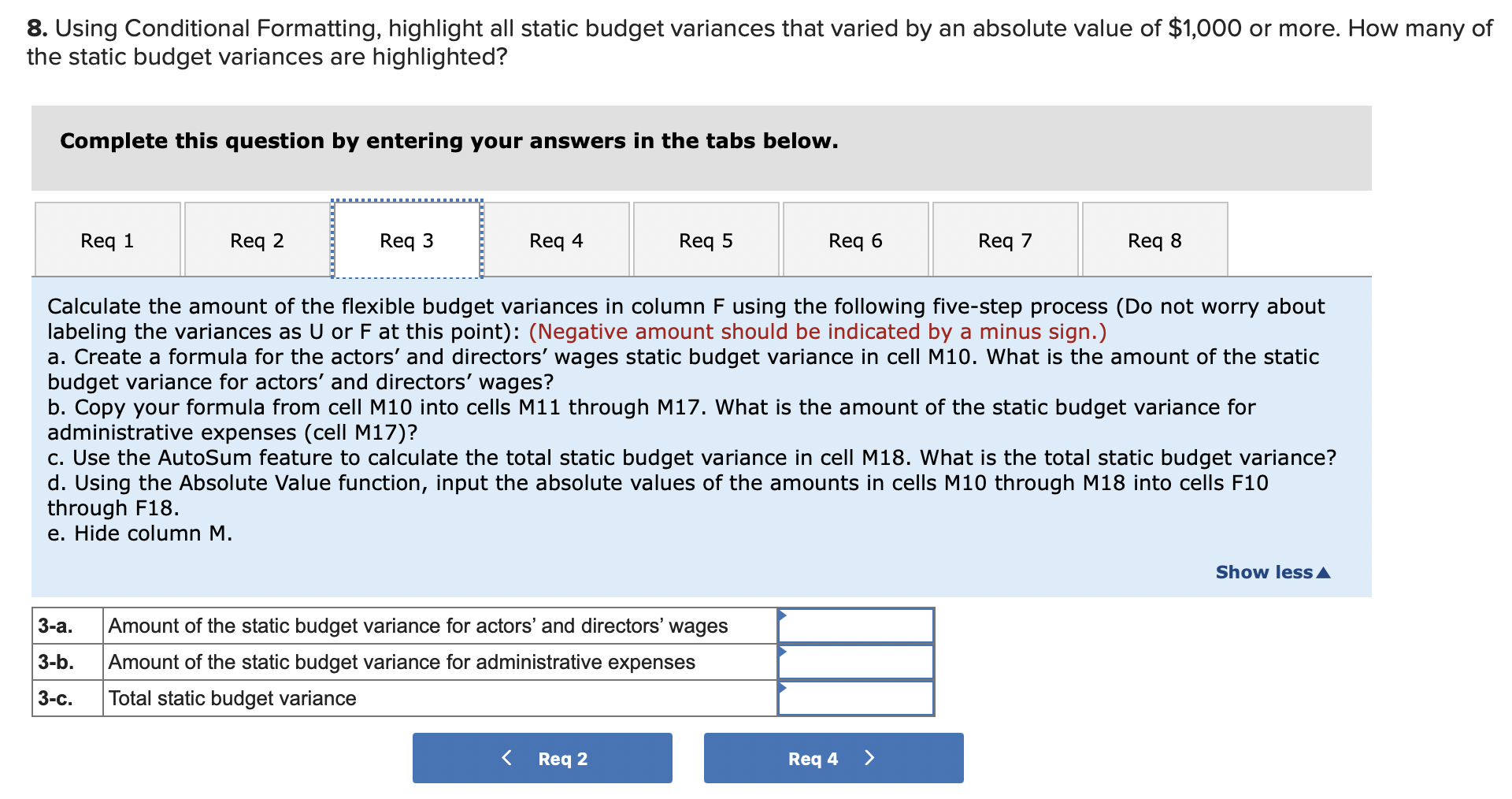 Analysis [L02, L04] [The following information applies to the questions displayed below.