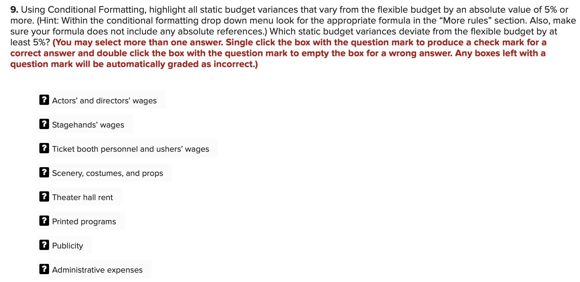 the beginning of the year and evaluating actual expenses at the end