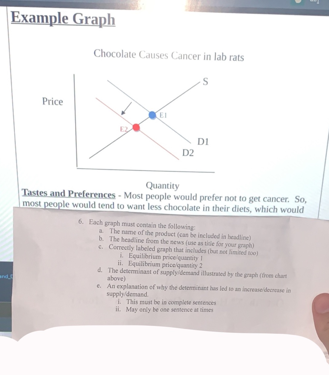 #6 make a graph using the steps in order (a,b,c,d,e) i