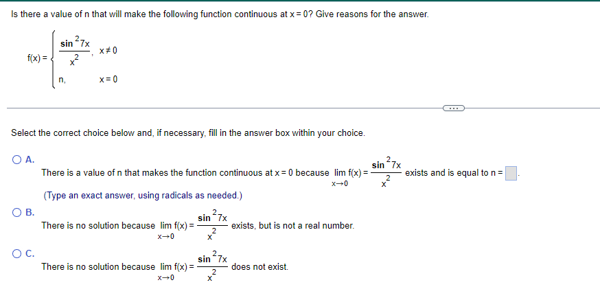 AS POSSIBLE, THANK YOU. Is there a value of n that will