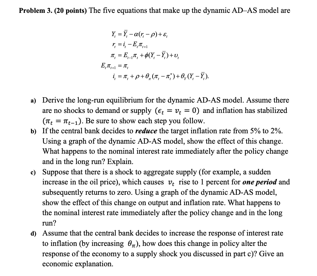 dynamic ADAS model are 13) d) it =37: +P+6x0 _:)+gi'aj _Y:)' Derive