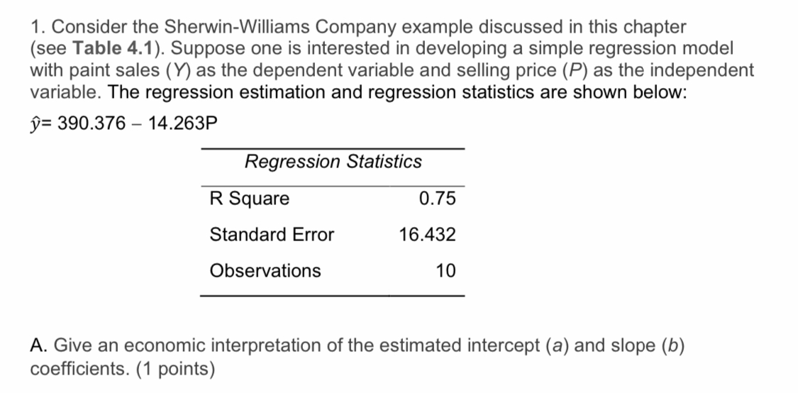 chapter (see Table 4.1). Suppose one is interested in developing a simple