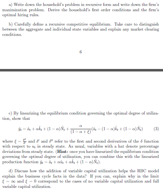 I? E rfu denote the market tightness and qIIH] = info the