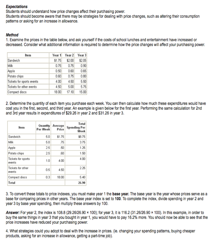 power. Students should become aware that there may be strategies for dealing