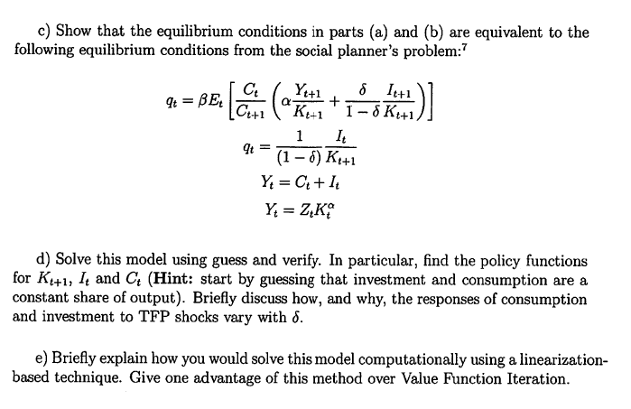 adjustment costs to capital. As s result, capital evolves scoording to the