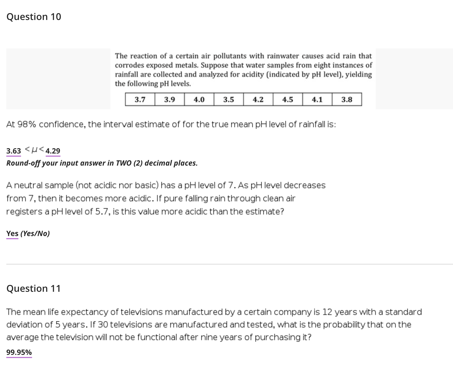 problem (middle 80%). the value of Bis Question 5 The Incubation period