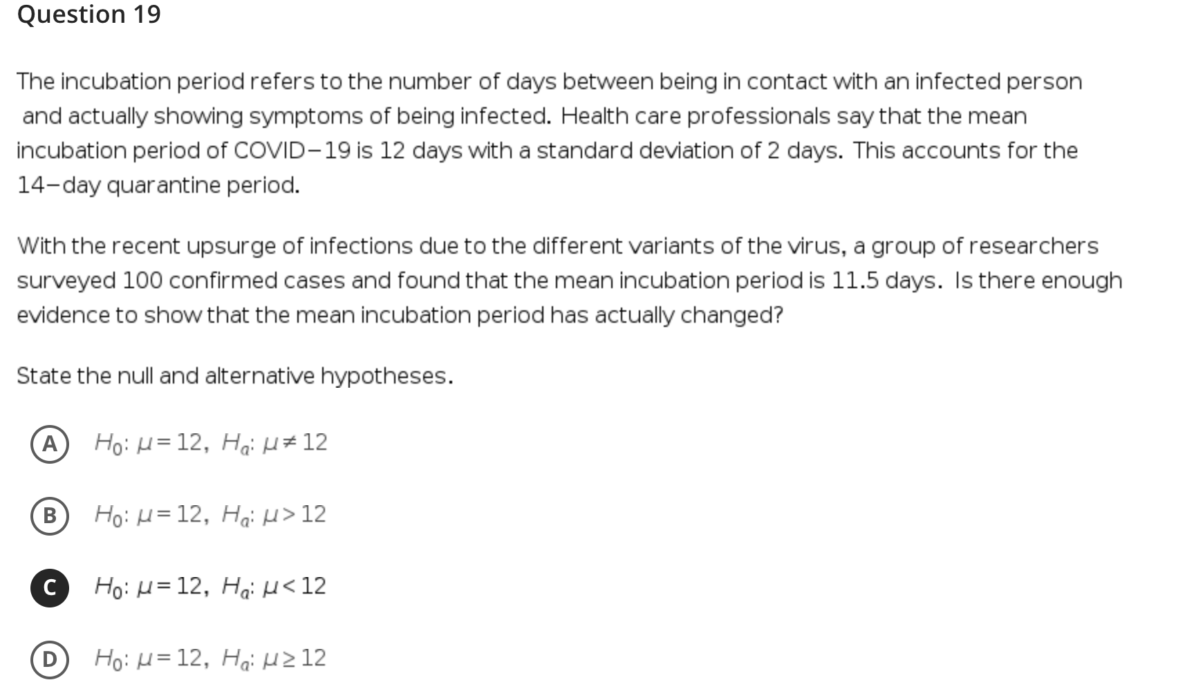 a standard deviation of 2 days. This accounts for the 14-day quarantine