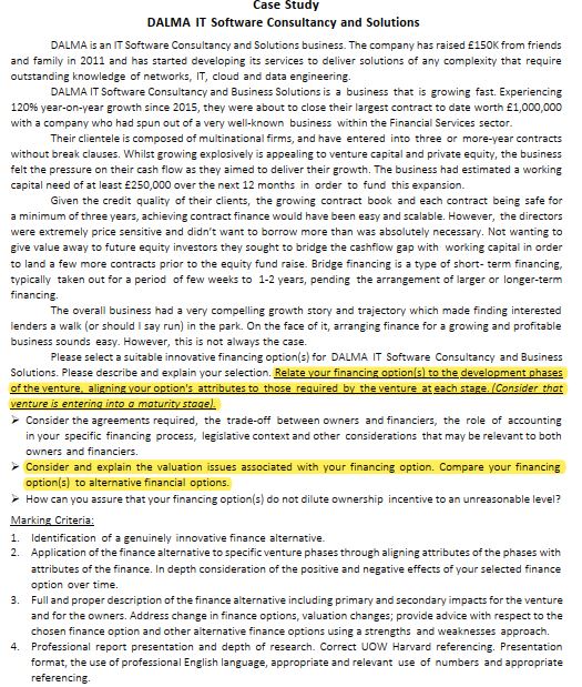 Case Study DALMA IT Software Consultancy and Solutions DALMA is 'T Software