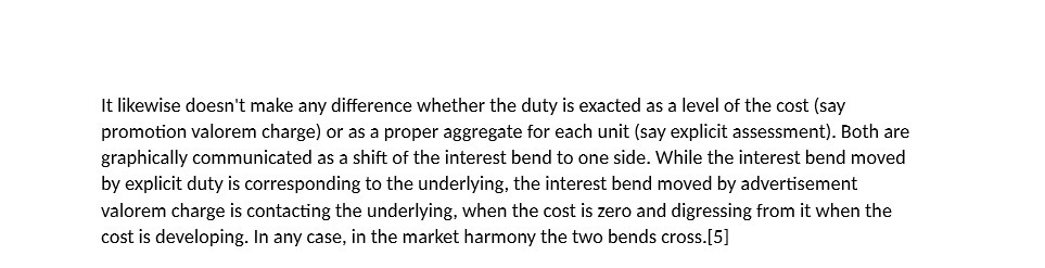 as a level of the cost [say promotion valorem charge] or as